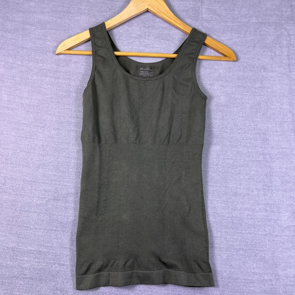 Marilyn Monroe Slimming Spandex Seamless Tank Top Cami Women M Olive Green